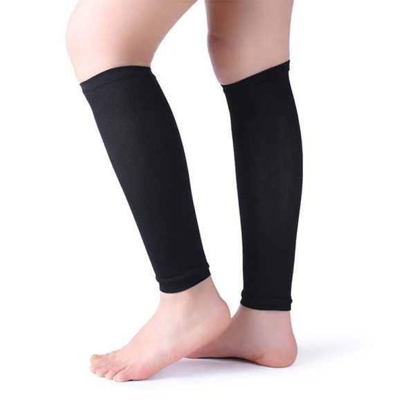 pro compression calf sleeves black and skin colors one pair