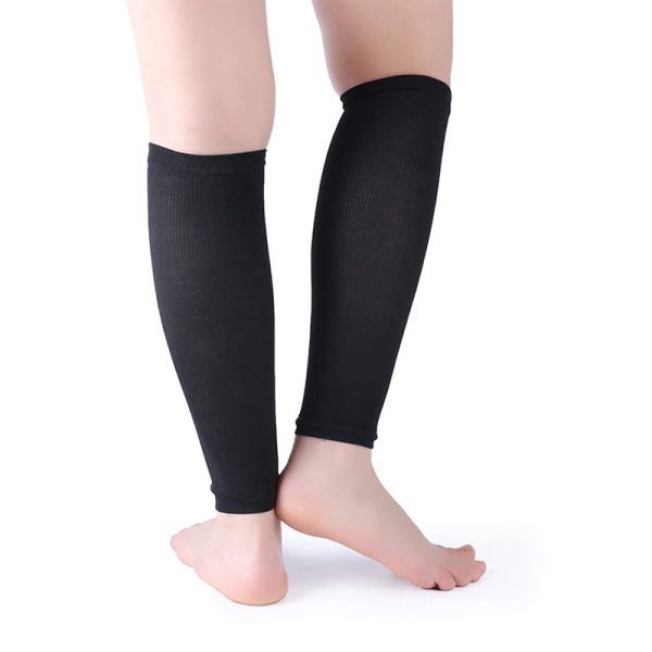pro compression calf sleeves black and skin colors one pair