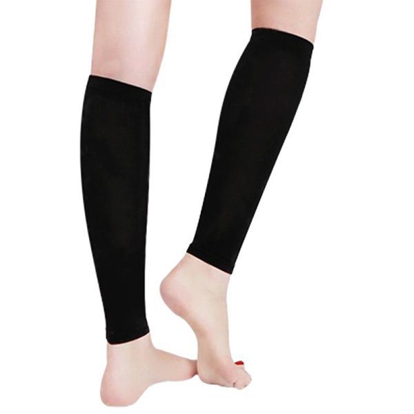 pro compression calf sleeves black and skin colors one pair