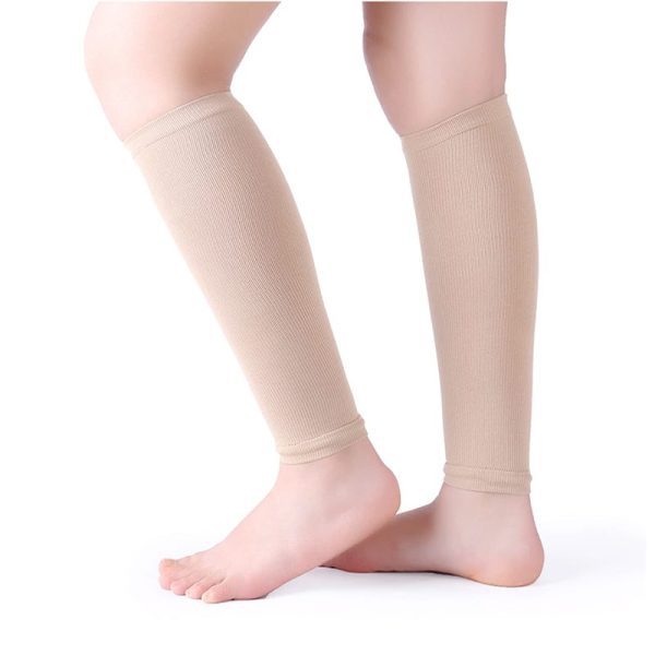 pro compression calf sleeves black and skin colors one pair