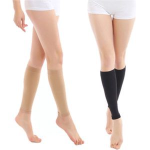 pro compression calf sleeves black and skin colors one pair