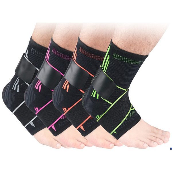 Heel & Ankle Support Brace With Elastic Straps & Sprain Protection - 1 Pair - Image 5