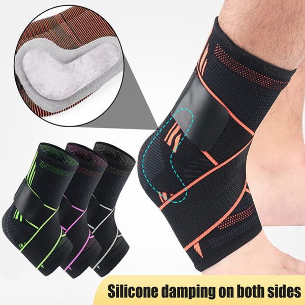 Heel & Ankle Support Brace With Elastic Straps & Sprain Protection - 1 Pair - Image 8