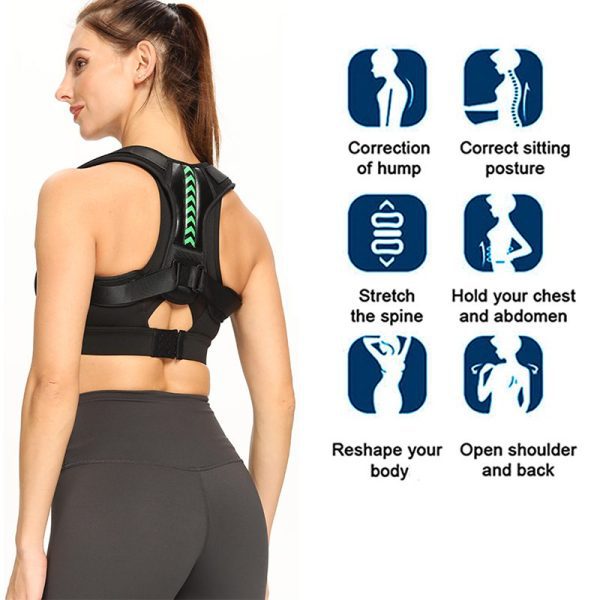baronactive pro posture corrector belt with adjustable straps better posture