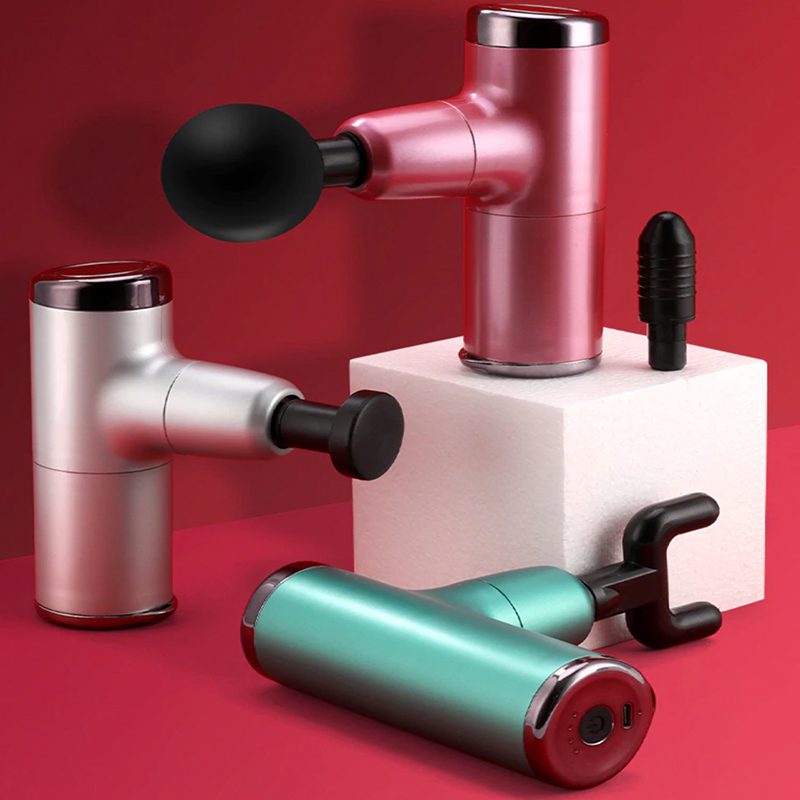 mini massage gun deep tissue muscle massager percussion therapy massager gun silent small fits in pocket