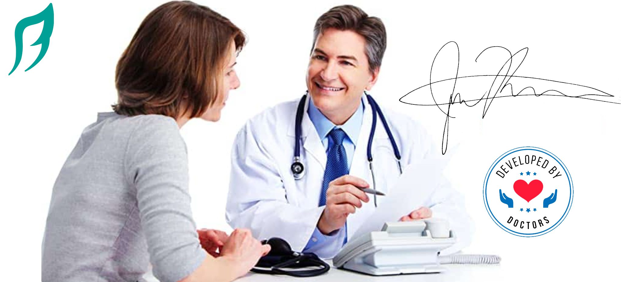 doctor with patient discussing therapy