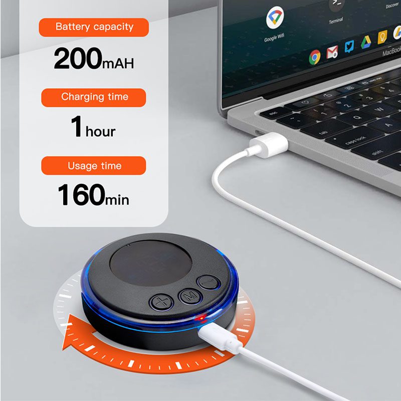 mini massager ems massager usb charging back neck shoulder leg calf foot pain relax muscles