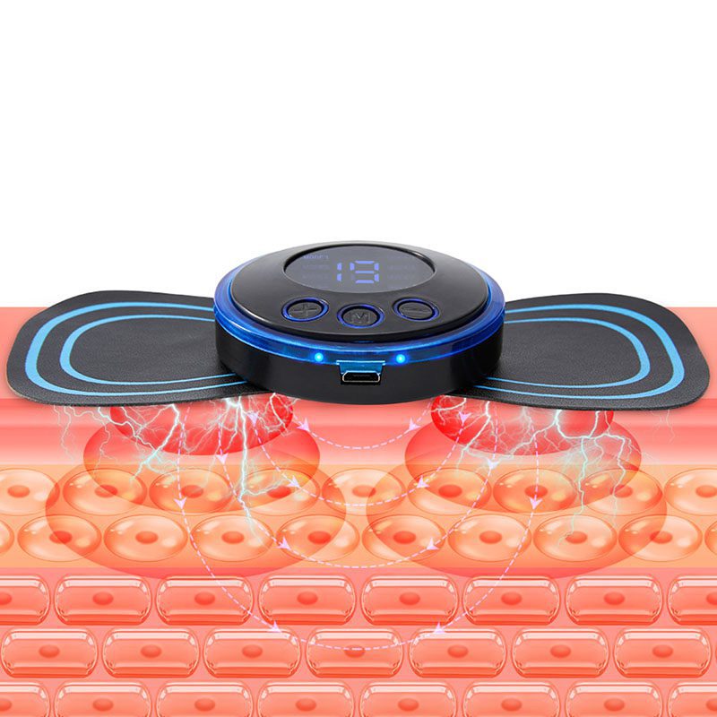 mini massager ems massager usb charging back neck shoulder leg calf foot pain relax muscles