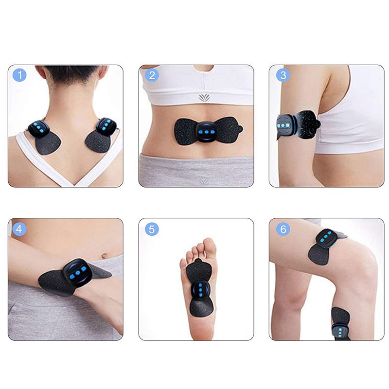 mini massager ems massager usb charging back neck shoulder leg calf foot pain relax muscles
