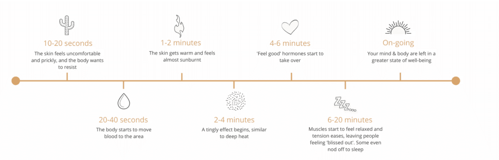 acupressure mat time line