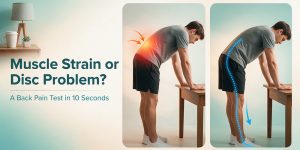 muscle strain or disc problem? This 10 second test is all you need
