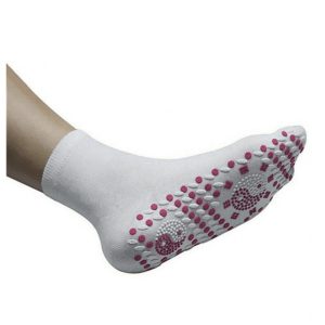 Tourmaline Therapy Socks - White